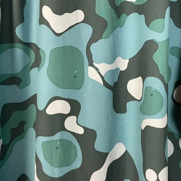 William Murray Golf Camouflage Short Sleeve Button Up Shirt Mens XLarge - Picture 11 of 12